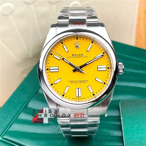 yellow oyster rolex